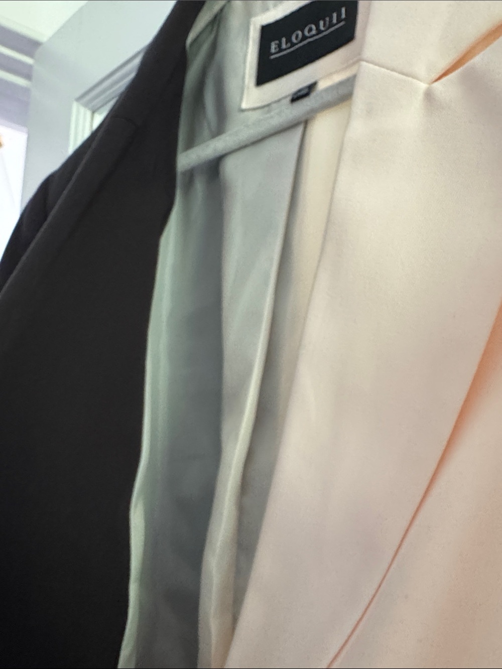 Eloquii Two-Tone Blazer Jacket - Black & Blush Pink - Picture 7 of 10